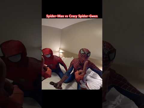 Spider-Man Fooled the Crazy Spider-Girl… and ESCAPED! #spiderman #crazygirl #escaping #parkour #love