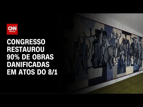 Congresso restaurou 90% de obras danificadas em atos do 8/1| CNN NOVO DIA