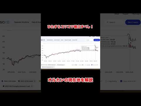 オルカンの現在地を配信!毎月のオルカン通信で #shorts