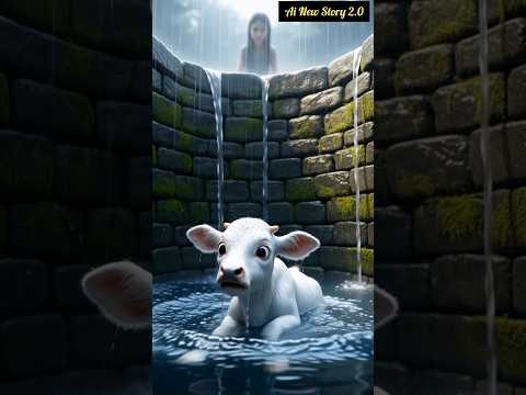 "बारिश में लड़की ने गाय के बच्चे को कुएं से बचाया 😭🐄 भावुक स्टोरी जो दिल छू लेगी" #ai #cow #baby