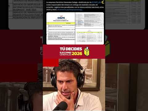 EMPRESA GALAGA- CONTRATADA POR LA ONPE- QUE CAUSÓ CAOS EN ELECCIONES 2026 TIENE PENALIDADES | Correo