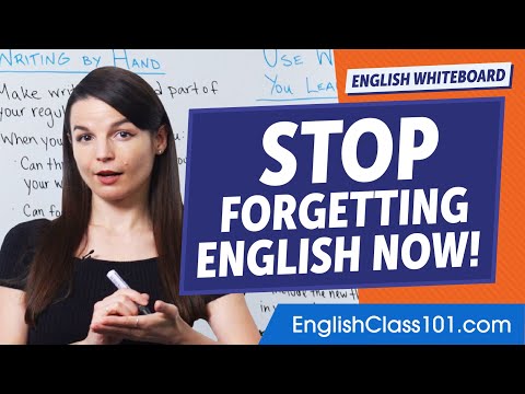 How to Remember What You Learned in English