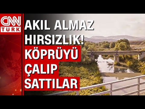 Köprüyü çalıp hurdacıya sattılar!