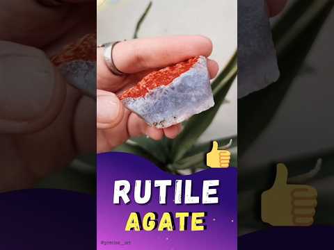 Wonderful rutile agate stone #agate #gemstone #shorts