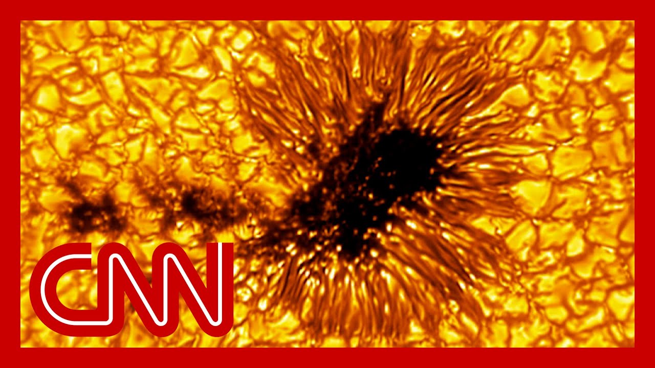 Unprecedented images show sunspot larger than Earth