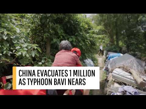 What precautionary measures did China take to brace for Typhoon Bavi?