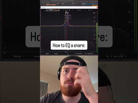 How to EQ a snare 😫  #musicproducer #producer #mixing #producermeme