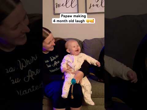 Baby laughing at Papaw 🥰 #shorts