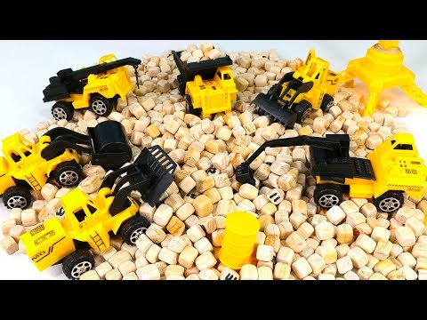 Retinispora piece Construction site Toy Play 편백나무 공사장 중장비 놀이
