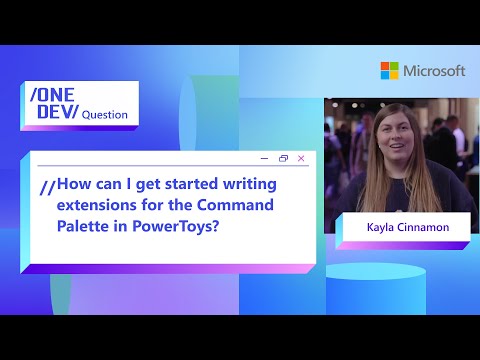 How can I get started writing extensions for the Command Pallet in PowerToys?