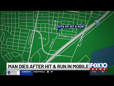 <strong>Mobile</strong> hit-and-run leaves 69-year-old man dead