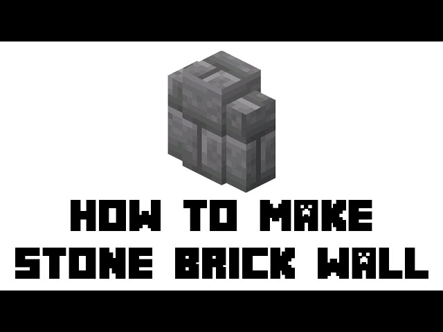 How to make Stone brick fence in Minecraft