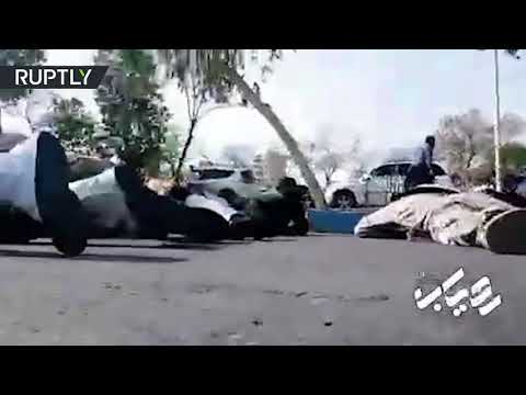 Shocking DISTURBING: Moment Iranian Army parade is attacked by gunmen