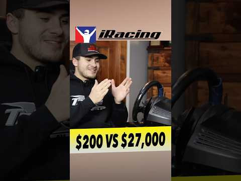 $200 VS $27,000 iRacing Simulator - dirt track racing video image