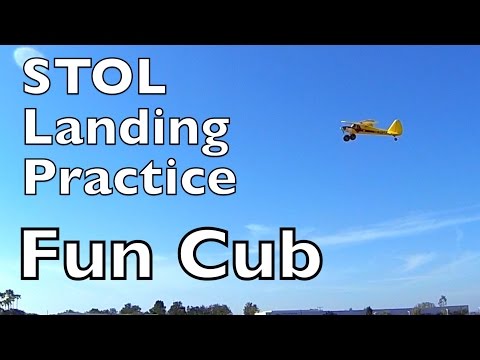 How to do STOL landings - Fun Cub - UCTa02ZJeR5PwNZK5Ls3EQGQ