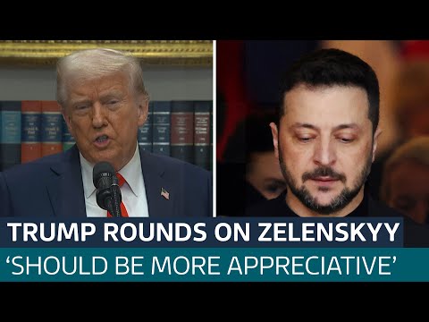 Be more appreciative, Trump tells Zelenskyy | ITV News