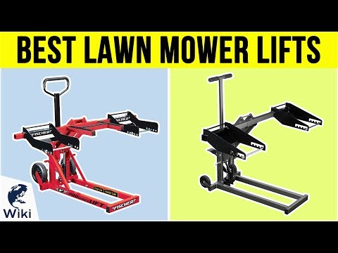 mower lifts lawn