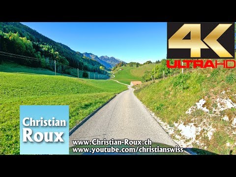 1X UHD - Switzerland 314 (Camera on board): Route Lessoc-Grandvillard (Gruyère) (Hero6) - UCEFTC4lgqM1ervTHCCUFQ2Q