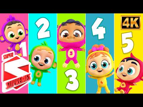 Five Little Monkeys Jumping on the Bed | Toddler Songs for Kids