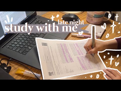 late night study with me!
