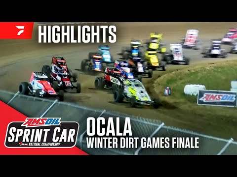 𝑯𝑰𝑮𝑯𝑳𝑰𝑮𝑯𝑻𝑺: USAC AMSOIL National Sprint Cars | Ocala Speedway | Winter Dirt Games | Feb. 16, 2024 - dirt track racing video image