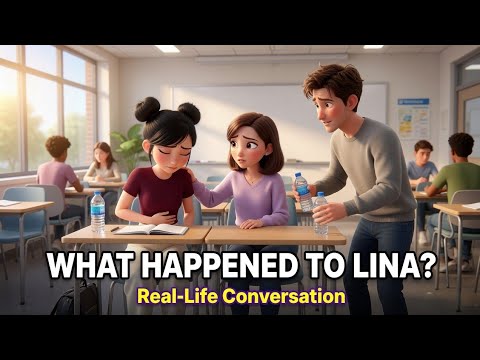 What Happened to Lina? 😟 | Real-Life English Conversation | A1–A2 English Learners
