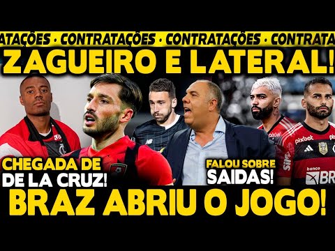 CONTRATAÇÃO DE ZAGUEIRO E LATERAL! MARCOS BRAZ ABRIU JOGO SOBRE LÉO ORTIZ! CHEGADA DE LA CRUZ!