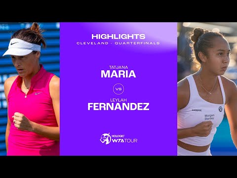 Tatjana Maria vs. Leylah Fernandez | 2023 Cleveland Quarterfinal | WTA Match Highlights