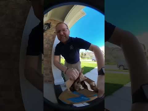 Angry HOA Rep Rips Amazon Package Apart! #funny #doorbell #homesecurity