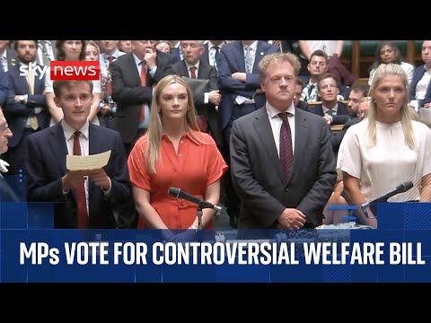 MPs vote for government's controversial Welfare Bill | Watch House of Commons debate and vote