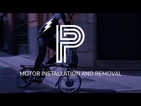 Install and uninstall the Brompton Electric P Line front wheel motor and the front mudguard.