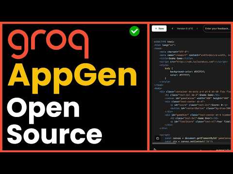 FREE GroqLabs AppGen Fastest AI Coding Agent!🤖 Open Source Llama 3.3 + Groq [Self Hosted]
