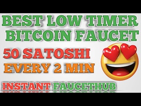 BEST LOW TIMER BITCOIN FAUCET || CLAIM 50 SATOSHI EVERY 2 MIN || INSTANT FAUCETHUB