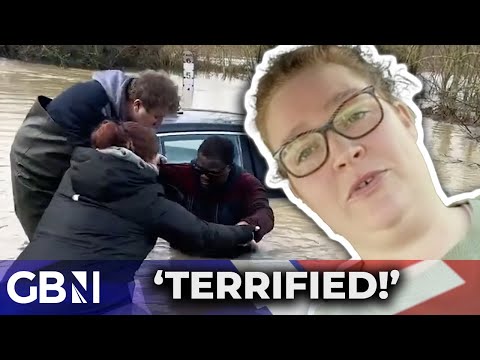 Couple save man from sinking car as firefighters watch and do NOTHING - 'He was terrified!'