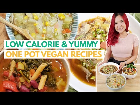 VEGAN ONE POT RECIPES FOR WEIGHT LOSS (low calorie dense meals)
