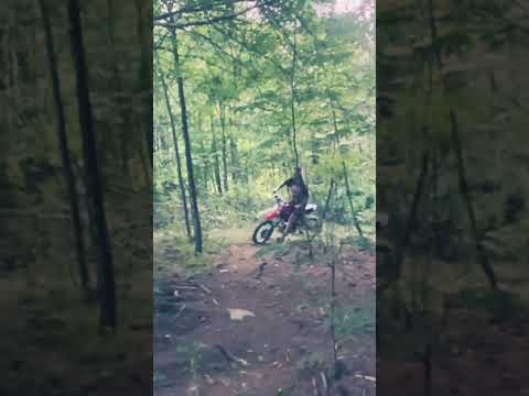 Almost hitting the tree#drift #foryou #dirtbike #goon #motocross #subscribe #pitbike #shortsfeed