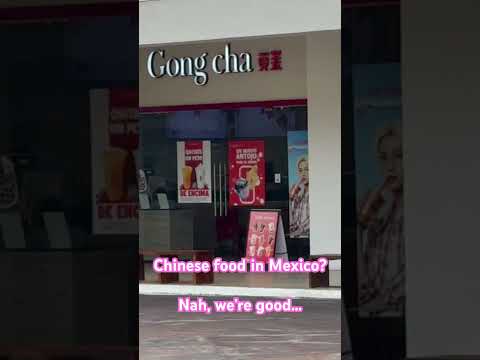 Would you visit Mexico and eat Chinese right after you arrive? #chinesefood #eggroll #fypyoutube