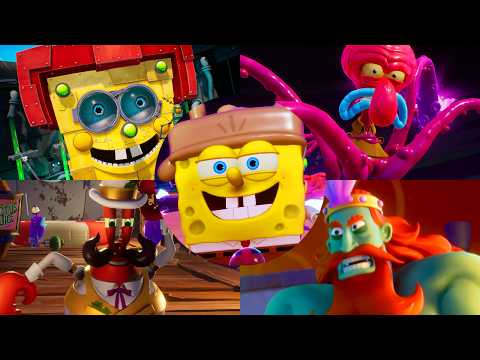 SpongeBob Purple Lamp Studios Trilogy - All Bosses (2020-2025)