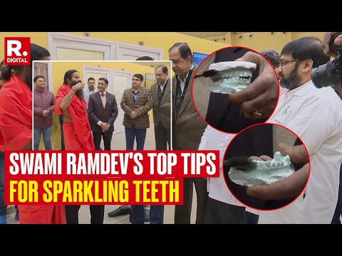 Swami Ramdev & Top Dentists Show The Right Way To Brush For Sparkling Teeth
