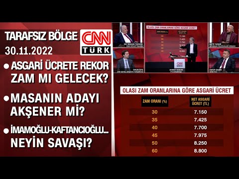 Asgari ücrete rekor zam mı gelecek? Masanın cumhurbaşkanı adayı Akşener mi?-TarafsızBölge 30.11.2022