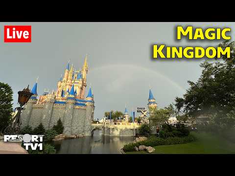 🔴Live: A Relaxing Rainy Saturday Morning at Magic Kingdom - Walt Disney World Live Stream