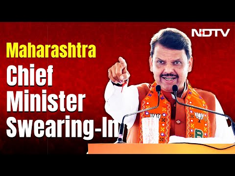 Devendra Fadnavis Takes Oath As Maharashtra CM LIVE | Maharashtra Oath Ceremony | NDTV 24x7 LIVE