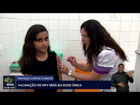 Vacinação contra HPV será em dose única