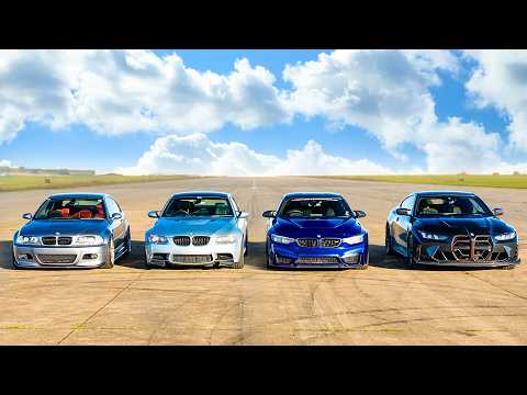 Ultimate BMW Drag Race: G82 M4 CS vs. F82, E92, E46 M3