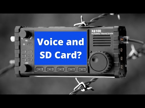 The problem with voice recording and SD cards... Xiegu X6100