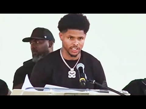 Shakur Stevenson’s EMOTIONAL SPEECH About Terence Crawford at Victory Parade: “I Appreciate Him”