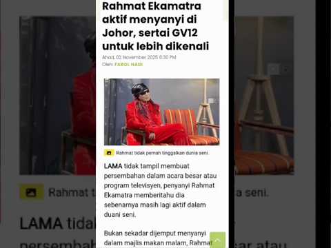 Info Selebriti.|Masih Aktif Nyanyi Di Johor.