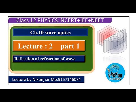 class 12 | physics | ch.10 | lecture 2 | part 1 | wave optics