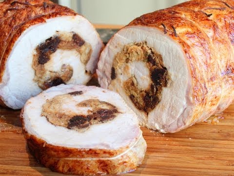 How to Stuff a Pork Loin - Rolled Stuffed Pork Loin Roast Wrapped in Caul Fat - UCRIZtPl9nb9RiXc9btSTQNw