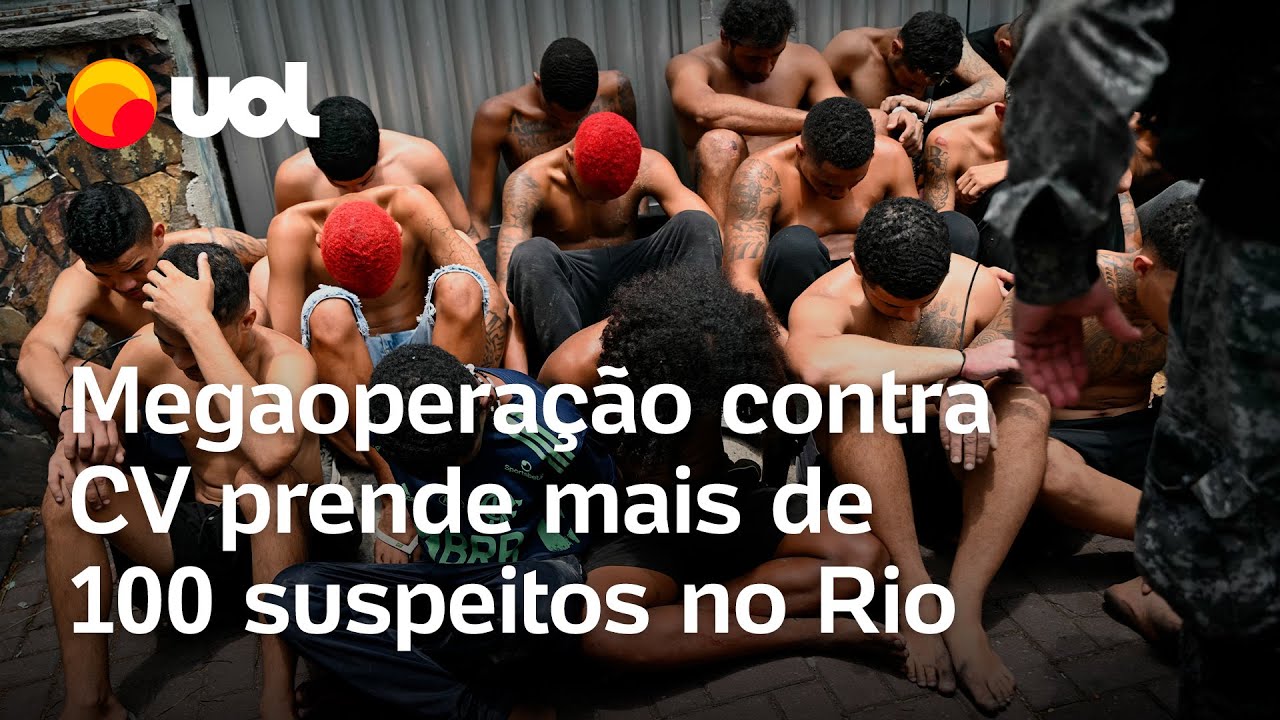 Comando Vermelho megaoperação contra facção prende mais de 100 suspeitos no Rio de Janeiro  TV Online Comando Vermelho megaoperação contra facção prende mais de 100 suspeitos no Rio de Janeiro